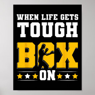 Shadowboksen Stoten Kickboksen Bokhandschoenen Box Poster