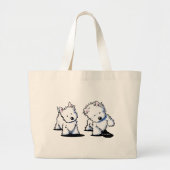 Shadowboxing Westies Grote Tote Bag (Voorkant)
