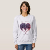 Shadowed Horse & Lady Heart Sweatshirt (Voorkant volledig)