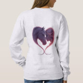 Shadowed Horse & Lady Heart Sweatshirt (Achterkant)