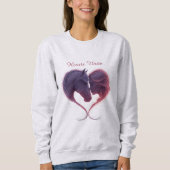 Shadowed Horse & Lady Heart Sweatshirt (Voorkant)