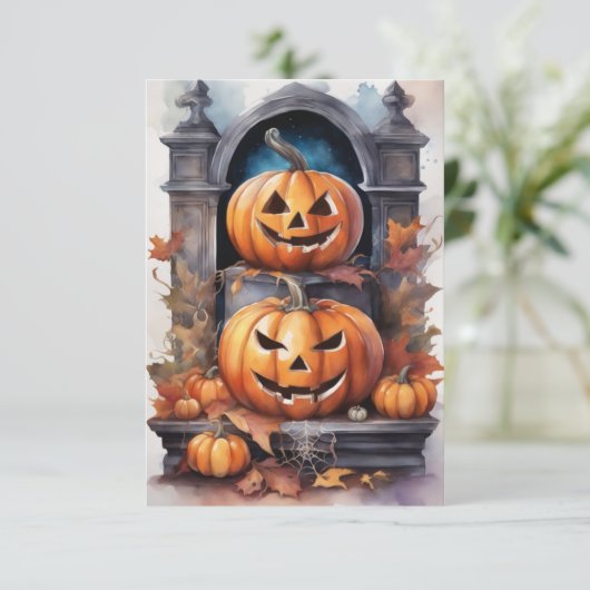 Shadowed Soiree: Pas je schemering aan in Hallowee Kaart (Staand voorkant)