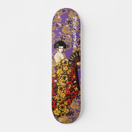 ShadowedMasters_Geisha_paars Skateboard (Voorkant)