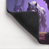 Shadowfang Pack – Midnight Wolves Fantasy Mousepad Muismat (Hoek)