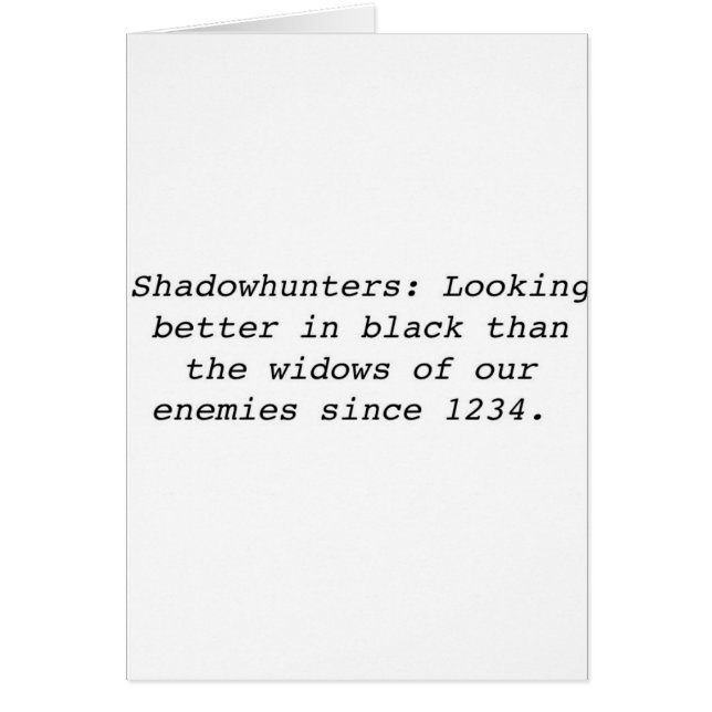 Shadowhunters (Voorkant)