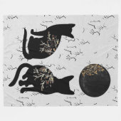 Shadowing Moon Fleece Deken (Voorkant (Horizontaal))