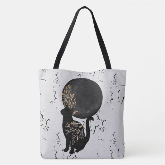 Shadowing Moon Tote Bag (Achterkant)