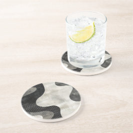 Shadowline Abstracte streep Zandsteen Onderzetter