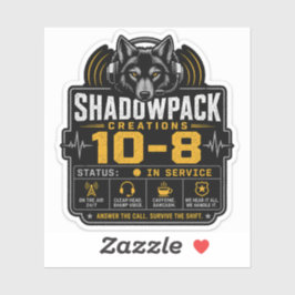 ShadowPack Creations 10-8 (In Dienst) Sticker
