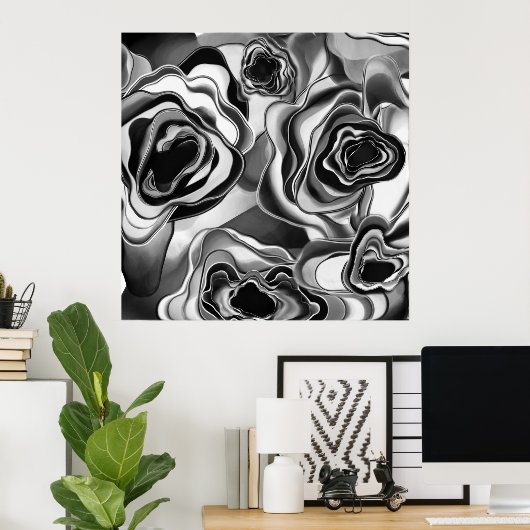 ShadowROSE Poster afdrukken (Thuiskantoor)