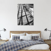 'Shadows and Fences' Ingepakte Canvasprint Canvas Afdruk (Insitu (Slaapkamer))