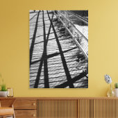 'Shadows and Fences' Ingepakte Canvasprint Canvas Afdruk (Insitu (Woonkamer))