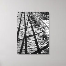 'Shadows and Fences' Ingepakte Canvasprint