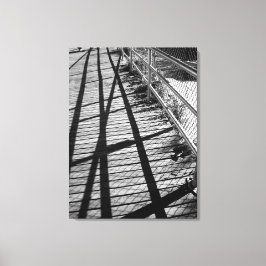 'Shadows and Fences' Ingepakte Canvasprint Canvas Afdruk