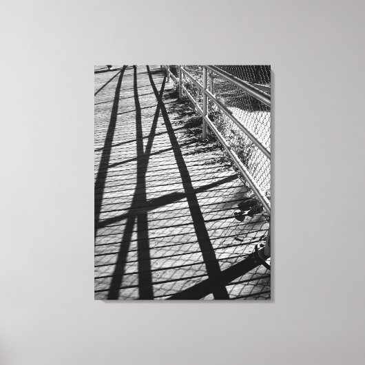 'Shadows and Fences' Ingepakte Canvasprint Canvas Afdruk (Voorkant)