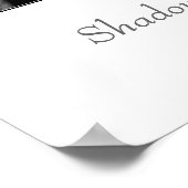 'Shadows and Fences'-poster Poster (Hoek)