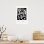 'Shadows and Fences'-poster Poster (Keuken)