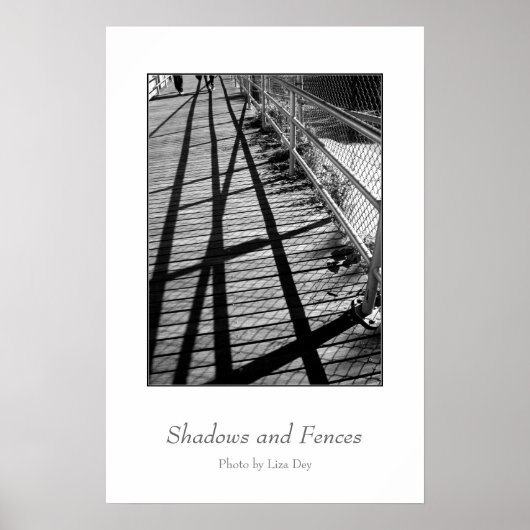 'Shadows and Fences'-poster Poster (Voorkant)