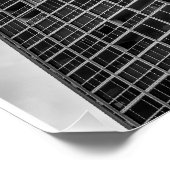 Shadows and Steel: The Silent Giant in the City Perfect Poster (Hoek)