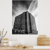 Shadows and Steel: The Silent Giant in the City Poster (Keuken)