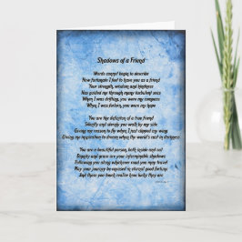Shadows of a Friend (blauw) Kaart