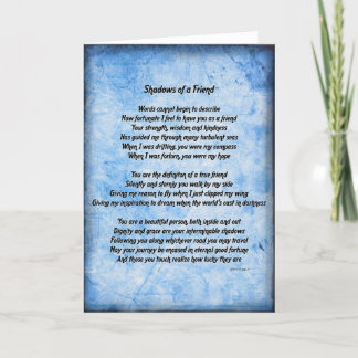 Shadows of a Friend (blauw) Kaart