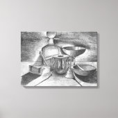 Shadows Pencil Tekening door Sara Motolanez Canvas Afdruk (Voorkant)