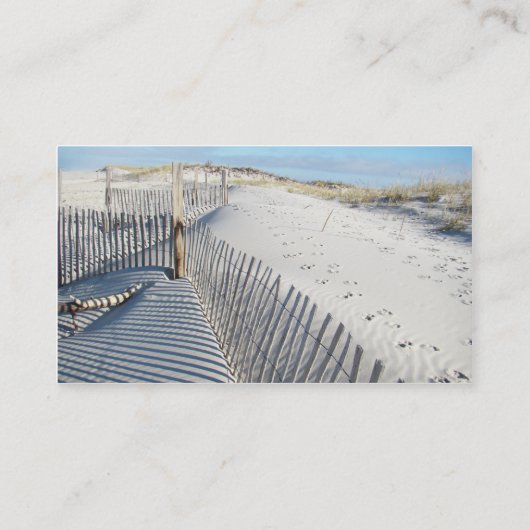 Shadows, Sand Dunes en Fences Visitekaartje (Achterkant)