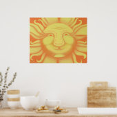 Shadows zal achter je afdrukken Herfsten Poster (Keuken)