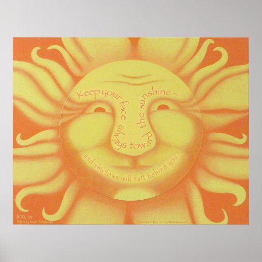 Shadows zal achter je afdrukken Herfsten Poster (Voorkant)