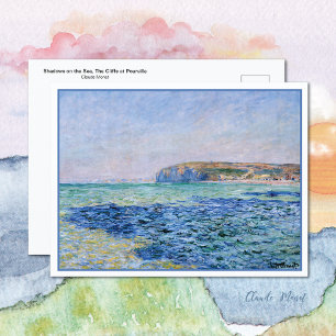 Shadows Zee Cliffs Pourville Claude Monet Briefkaa Briefkaart