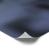 Shadowy Blue NYC Sidewalk Rush Hour Poster (Hoek)