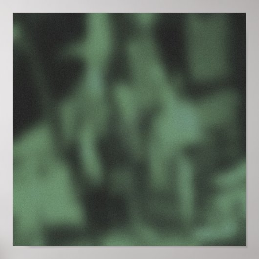 Shadowy Green New York City Rush Hour Poster (Voorkant)