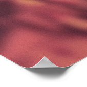 Shadowy Red NYC Sidewalk Rush Hour Crowd Poster (Hoek)