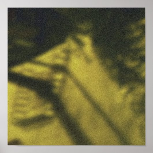 Shadowy Yellow New York City Sidewalk Tree Guard Poster (Voorkant)