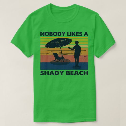 Shady Beach T-shirt (Design voorkant)