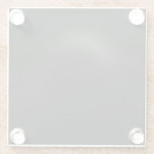 Shady Black - Creëer Uw eigen Glazen Onderzetter (Achterkant)