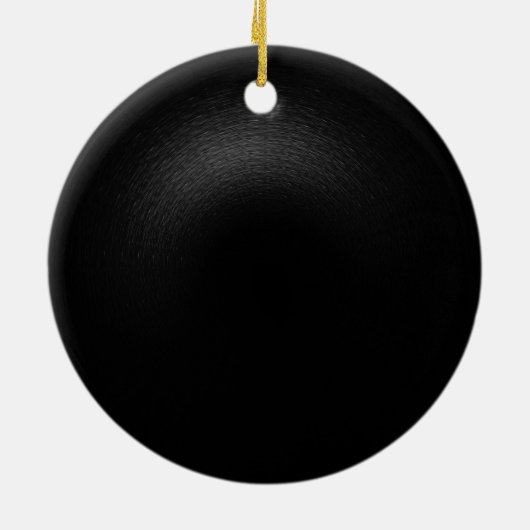 Shady Black - Creëer Uw eigen Keramisch Ornament (Achterkant)