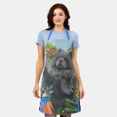 SHADY Blue Chow All-Over Print Schort (Gedragen)