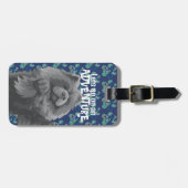 SHADY Blue Chow • ArtMuse Journey Serie Bagagelabel (Voorkant horizontaal)