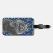 SHADY Blue Chow • ArtMuse Journey Serie Bagagelabel (Achterkant horizontaal)