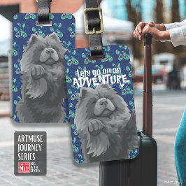 SHADY Blue Chow • ArtMuse Journey Serie Bagagelabel