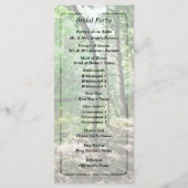 Shady Bossen Wedding Programme Programmakaart (Achterkant)
