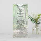 Shady Bossen Wedding Programme Programmakaart (Staand voorkant)