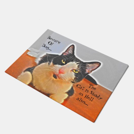 Shady Cat Welcome Mat (Schuin)