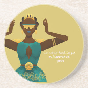 Shady Gemini Quotes Zandsteen Onderzetter