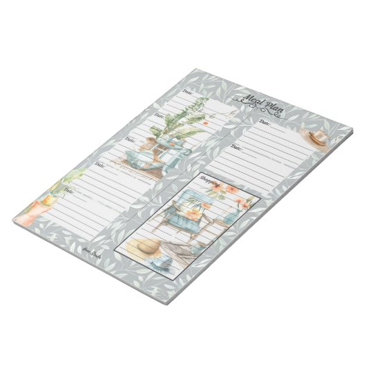 Shady Lady 7-daagse maaltijdplanner Notitieblok (Schuin)