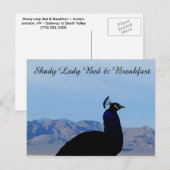 Shady Lady Bed en ontbijt Briefkaart (Voorkant / Achterkant)