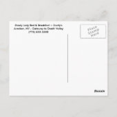 Shady Lady Bed en ontbijt Briefkaart (Achterkant)