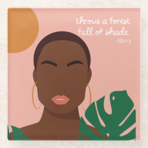 Shady Libra Quotes Glazen Onderzetter